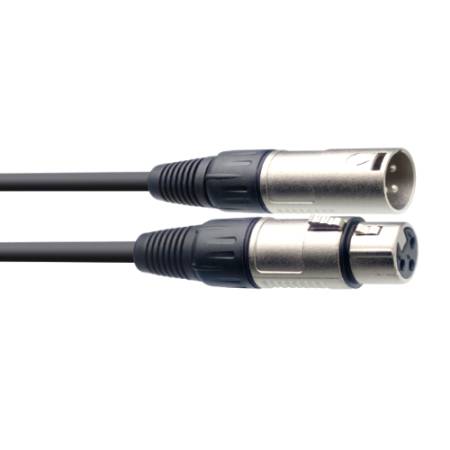 Stagg SMC6 - przewód, kabel XLR męski do XLR żeński (6 metrów, czarny)